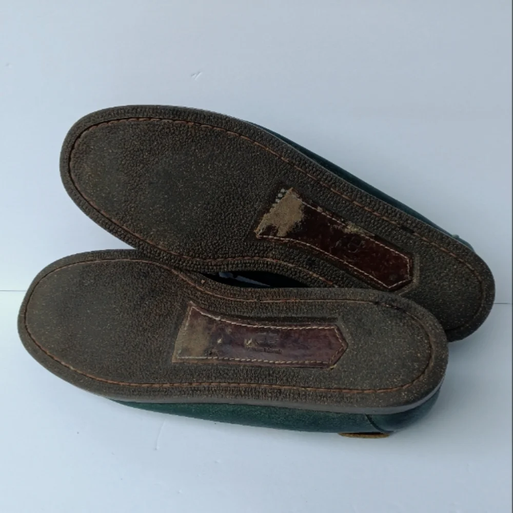 Allen Edmonds Green Northland Classic Green Leather Boat Shoes